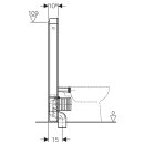 Geberit 131033si5 Module sanitaire monolithique pour WC autonomes