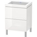 Duravit lc6936n2222 wtu L-Cube avec Vero Air 698x600x480mm