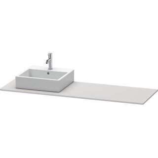 Duravit xs060hl3939 Console XSquare, 1 découpe, gauche