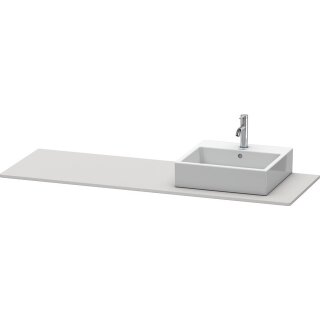 DURAVIT XS060HR3939 Konsole XSquare, 1 Ausschnitt, rechts