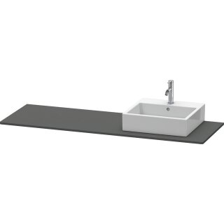 DURAVIT XS060HR4949 Konsole XSquare, 1 Ausschnitt, rechts