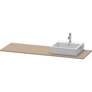Duravit xs060hr7575 Console XSquare, 1 découpe, droite
