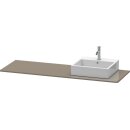 DURAVIT XS060HR8989 Konsole XSquare, 1 Ausschnitt, rechts