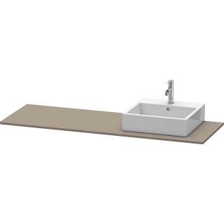 Duravit xs060hr909090 Console XSquare, 1 découpe, droite