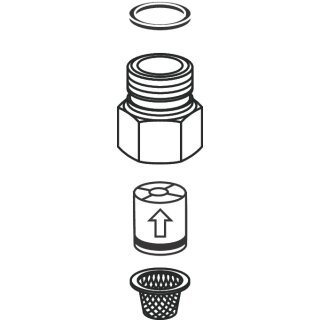 Hansgrohe 96906000 Rückflußverhinderer Patrone DW 10