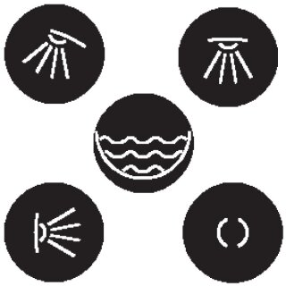 Hansgrohe 97218610 Symboles adhésifs noir