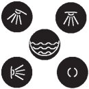 Hansgrohe 97218610 Symboles adhésifs noir