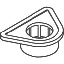 HANSGROHE 97523000 Befestigungsplatte Spültischmischer