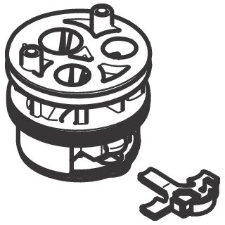 Hansgrohe 98750000 Adapterboden Waschtisch-/Bidet-/Hand-