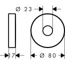 Hansgrohe 98940880 Rosette pour bras de douche noble matt