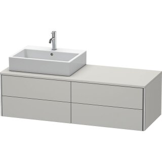 DURAVIT XS4913L0707 WTU XSquare, 4 SK, wandh, Becken li