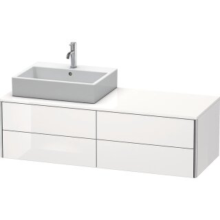 DURAVIT XS4913L2222 WTU XSquare, 4 SK, wandh, Becken li