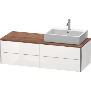 DURAVIT XS4913R8585 WTU XSquare, 4 SK, wandh, Becken re