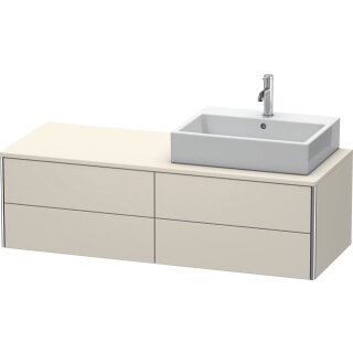 DURAVIT XS4913R9191 WTU XSquare, 4 SK, wandh, Becken re