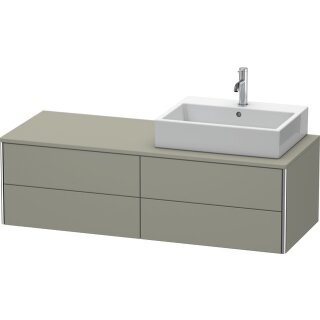 DURAVIT XS4913R9292 WTU XSquare, 4 SK, wandh, Becken re