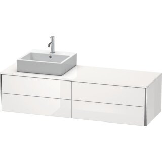 DURAVIT XS4914L8585 WTU XSquare, 4 SK, wandh, Becken li