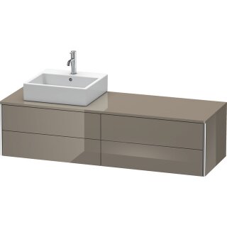 DURAVIT XS4914L8989 WTU XSquare, 4 SK, wandh, Becken li