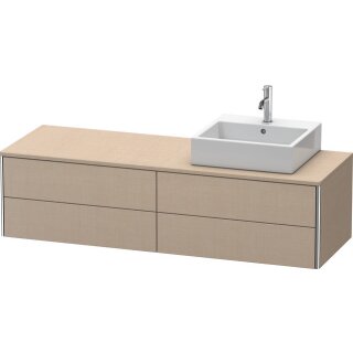 DURAVIT XS4914R7575 WTU XSquare, 4 SK, wandh, Becken re