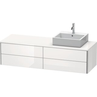 DURAVIT XS4914R8585 WTU XSquare, 4 SK, wandh, Becken re