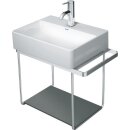 Duravit 009966668700 Incrustation en verre sur consoles m&eacute;talliques f.