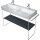 Duravit 009970708400 Inserts en verre dans les consoles m&eacute;talliques