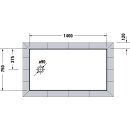 DURAVIT 720200000000000 Duschwanne Tempano, 1400x750mm