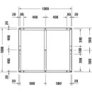 DURAVIT 791385000000000 Fu&szlig;gestell f&uuml;r Duschwanne Tempano