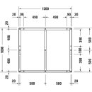 Duravit 79138500000000000 Cadre de base pour receveur de douche Tempano