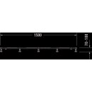 DURAVIT 791390000000000 Fu&szlig;gestell f&uuml;r Duschwanne Tempano