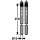 HANSA 59912550 Tube de raccordement M10x1 420 mm chrom&eacute;
