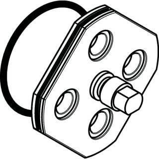 HANSGROHE 98539000 Wandbefestigung mit Schrauben