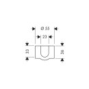 Hansgrohe 13957880 Ventilblende Flowstar edelmatt