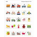 HEWI pictogram sheet 25 motifs, Drive and play series, 36x36 mm