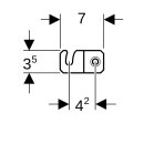 Geberit 111013001 Set Wandanker f&uuml;r Einzelmontage