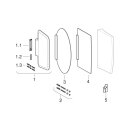 Geberit 11520111111 Cloison durinoir en plastique, Basic