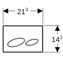 Geberit 115228211 BetPl. Kappa20, pour 2 volumes-Sp.