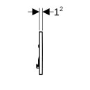 Geberit 11589393451 BetPl. Sigma30, pour arr&ecirc;t affleurant-Sp.