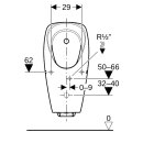 Geberit 116144001 Tamina Urinal, mit integr. Strg. Gen.