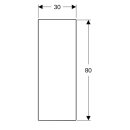 Geberit 154294001 Schiebet&uuml;r verspiegelt, links&ouml;ffnend