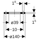 Geberit 23716 Mapress Kupfer Losflansch PN 10/16