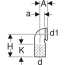 Geberit 241899001 PE Anschlussbogen 90Gr mit