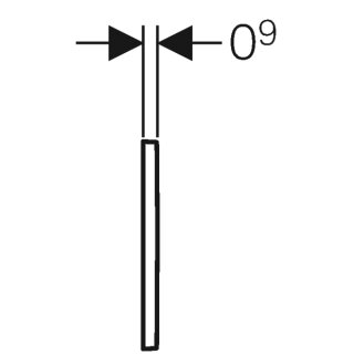 Geberit 243270KH1 Typ 30 Betätigungsplatte für UR-Strg.