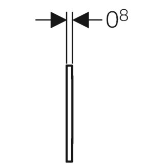 Geberit 243271kh1 Plaque de recouvrement type 30 pour UR-Strg.