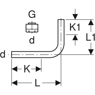 Geberit 61160101223 GeberitCoude de tuyau métallique 90Gr
