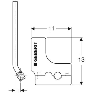 Geberit 61236362227 Raccord Mepla en T pour tube métallique