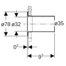 Geberit 63707 Mapress Collier en cuivre avec extr&eacute;mit&eacute; dinsertion