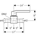 Geberit 94957 Mapress Edelstahl Kugelhahn