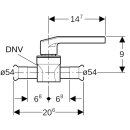 Geberit 94958 Mapress Edelstahl Kugelhahn