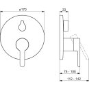 Hansa 81119563 EHM FM-Set f. Waf&uuml;/Br. HANSADESIGNO