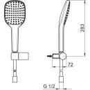 Hansa 84380213 Handbrausegarnitur HANSAACTIVEJET